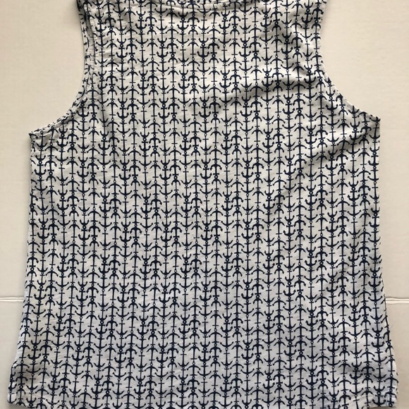 C & C California Anchor Print Tank, Sz M - Picture 6 of 6